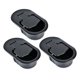 thumbnail image 5 of Piezas de repuesto para mangos reclinables de Metal, 3 uds., para sofá y silla, piezas de repuesto para mangos reclinables de aleación de aluminio de alta resistencia, color negro, 5 of 6