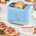 Rise by Dash 2Slice Toaster Defrost, Reheat + Auto Shut off, 7