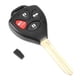 thumbnail image 2 of Control Remoto De Entrada Sin Llave, 4 Botones Key Fob Reemplazo De Batería, Control Remoto Control Remoto De Automóvil Control Remoto Para Hombres Llave De Automóvil, 2 of 7
