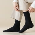 thumbnail image 3 of Sookeceks 6 Pairs Wool Crew Socks for Men, Soft Heat Storage Socks Mens Trouser Socks for Casual Dress Socks Size 7-11, 3 of 8