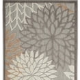 thumbnail image 4 of 3' X 5' Natural Floral Non Skid Indoor Outdoor Area Rug - 6' x 7', 4 of 5