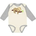 thumbnail image 3 of Inktastic Cute Sloth, Baby Sloth, Lazy Sloth, Sleeping Sloth Boys or Girls Long Sleeve Baby Bodysuit, 3 of 5