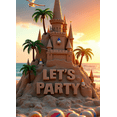 thumbnail image 4 of Beach Themed Party Backdrop Banner with Sandcastle Volleyball Scene Party Supplies Decorations for Outdoor Gatherings Summer Celebrations and Photo Props, 4 of 8