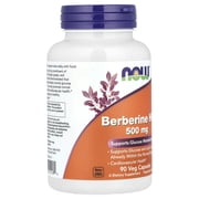 NOW Supplements, Berberine HCL 500 mg, Supports Glucose Metabolism*, 90 Veg Capsules