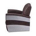 thumbnail image 2 of Acme Furniture Brancaster Chaise d'Appoint, Cuir Rétro Brun & Aluminium, 2 of 5
