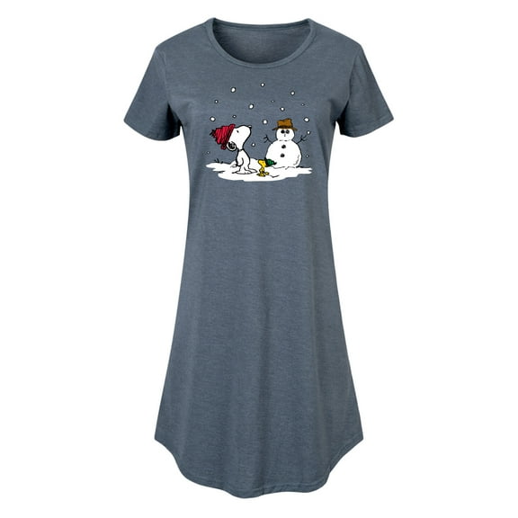 Peanuts - Snoopy Woodstock Snowman - Women's Any Way Dress