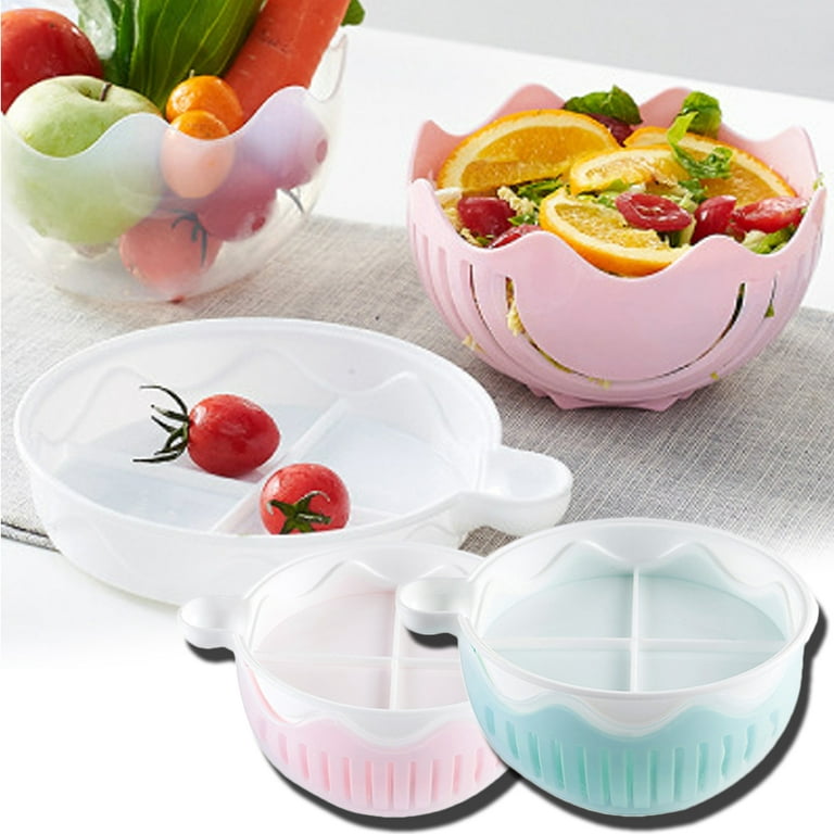 Cheers.US Family Size Salad Cutter Bowl Upgraded Easy Speed Salad