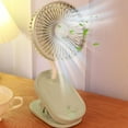thumbnail image 5 of Hxlamzoo Clip on Fan Usb Battery Operated Desk Clip Fan, Baby Stroller Fan Rechargeable Personal Fan Flexible Neck 3 Speeds Great for Beach Car Camping Dorm Bed Office, School Supplies, 5 of 6