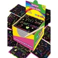 thumbnail image 5 of 100 Pcs Rainbow Scratch Paper Art Set 3.5x3.5x1.2 Inch, DIY Craft Kit for Kids Boys Girls, Party Game Activity, Easter Halloween Christmas Gift Toy, 5 of 9