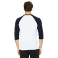 thumbnail image 3 of Bella + Canvas Unisex 3/4-Sleeve Baseball T-Shirt - 3200, 3 of 4