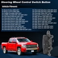 thumbnail image 2 of Botón de interruptor de control de crucero del volante del lado izquierdo para Chevrolet Silverado Suburban Tahoe Avalanche para GMC Sierra Savana Yukon Reemplazar No.15819309/15276855/D1957E, 2 of 7