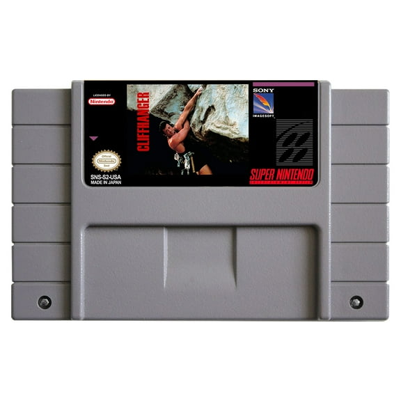SNES Games Cartridge Cliffhanger