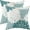 Blanc Sarcelle, variante sur Housses de Coussin Vert Sauge Blanc 18x18 Pouces Ensemble de 2 Dahlias Décor Floral Coussins Décoratifs d'Été Géométrie Moderne Fleur Housses de Coussin Décoratives pour Extérieur pour Canapé Sofa Lit Décorations