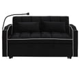 thumbnail image 5 of Foldable Velvet Sofa Bed with Adjustable Back and Charging / Suitable for Guest Room, 5 of 6