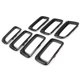 thumbnail image 4 of Car Center Grill Trim Frame Grille Trim for Jeep Bright Black, 4 of 5