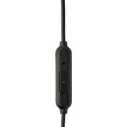 Onn Wired Earphones with Mic and 3.5mm Plug in Black - High-Quality Sound and Comfortable Silicone Ear Tips