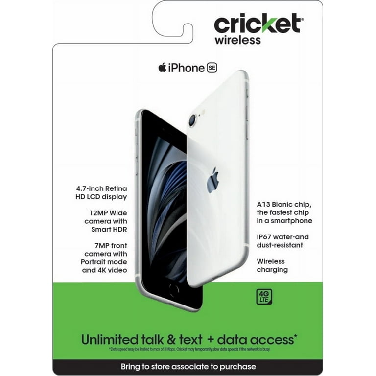 Apple iPhone SE (2nd Gen - 2020) 64GB, White, Cricket Apple iPhone SE (2nd Gen - 2020) 64GB, White, Cricket