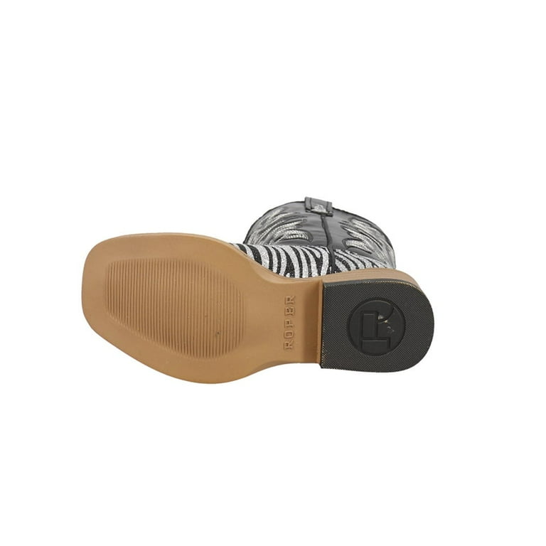 Roper zebra outlet glitter boots