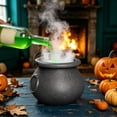 thumbnail image 5 of DVKOVI Halloween Candy Cauldron Candies Bucket Holder with Handles for Trick Or Treat Halloweens Party Decoration Black, 5 of 5