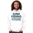 thumbnail image 4 of Funny Dad Gone Fishing Hunting Season Men's Big & Tall Graphic Hoodie Brisco Brands 5X, 4 of 5