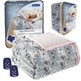 thumbnail image 2 of Shavel Home Products Micro Flannel Electric Reversible Sherpa Blanket, King, Cat Collage, 2 of 4