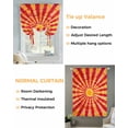thumbnail image 3 of Yellow Red Boho Tie Up Curtains for Window, Thermal Insulated Balloon Shade Adjustable Rod Pocket Curtains Valance Panels for Kitchen Bathroom Cafe 52 x 63 Farmhouse Gradient Abstract Tie Dye Art, 3 of 6