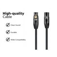 thumbnail image 2 of Monoprice XLR Male to XLR Female Cable [Microphone & Interconnect] - 6 Feet - Black | Gold Plated, 16AWG - Stage Right Series, 2 of 6