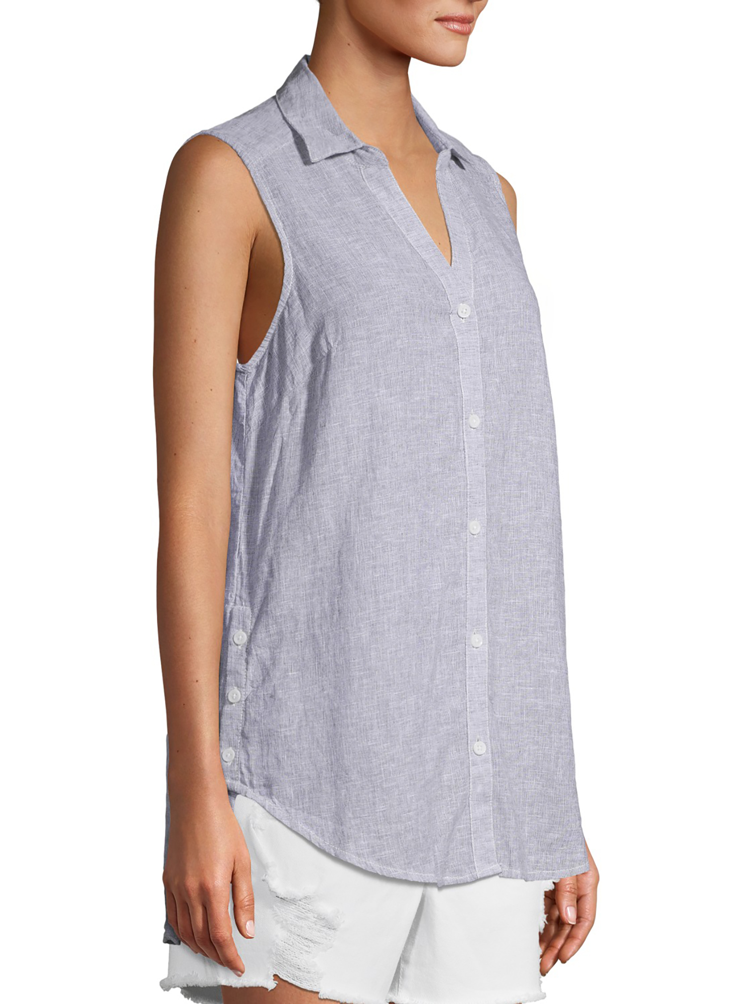 beachlunchlounge Women's Redda Sleeveless Linen Tunic