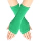 thumbnail image 1 of Xiao Hua Guantes sin dedos para mujer, guantes sin dedos con agujero para el pulgar, guantes de invierno cálidos sin dedos, guantes elásticos de medio dedo para mujer y hombre, color verde, 1 of 5