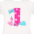 thumbnail image 4 of Inktastic Dinosaur Party-first Birthday Girls Long Sleeve Baby Bodysuit, 4 of 5