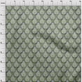 thumbnail image 3 of oneOone Viscose Jersey Fabric Damask & Floral Block Printed Craft Fabric BTY 60 Inch Wide, 3 of 5