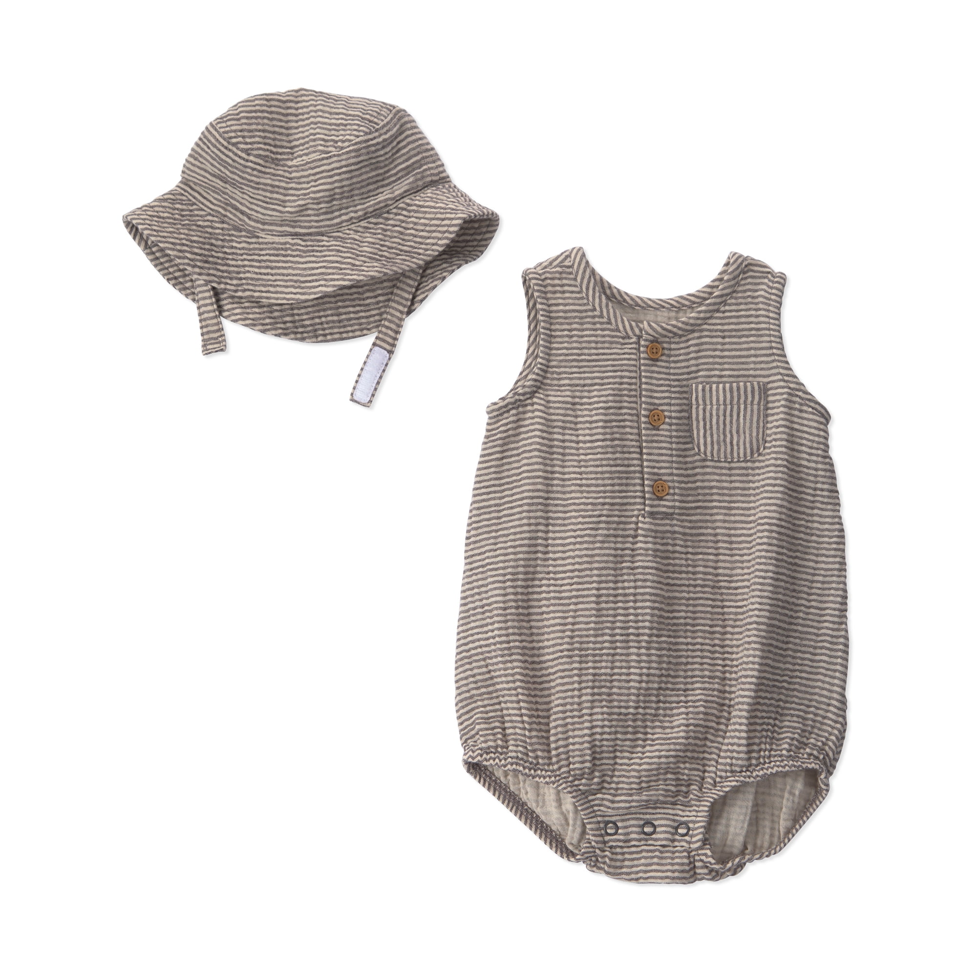 Carter's Child of Mine Baby Boy Bubble Bodysuit and Hat, 2-Piece, Sizes 0/3-24 Months