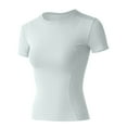 thumbnail image 5 of SHITINN Women's Fashion T Shirt Slim Fit Short Sleeve Round Neck Top for Casual Yoga Workout Dail Womens Short Sleeve Blouses Spring Tops for Women Womens Clothing, 5 of 6