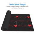 thumbnail image 4 of Balery Cardiogram And Heart Mouse Pad ,15.8x29.5 In Large Gaming Mouse Pad Desk Mat Long Non-Slip Rubber Stitched Edges,Waterproof Mousepad Desk Mat For Gamer Office Home, 4 of 9