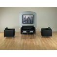 thumbnail image 2 of Pacific LoveSeat Sofa In Black Faux Leather, 2 of 4