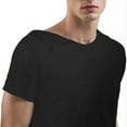 thumbnail image 7 of GuangCheng George Men and Big Mens Tshirts Crewneck Pullover Tee with Short Sleeves,Black,Size L, 7 of 7