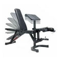 CAP Deluxe Adjustable Utility Weight Bench with Preacher Curl and Leg Press Attachment