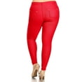 thumbnail image 3 of MOA COLLECTION Women's Plus Size Skinny Jeggings with Stretch Fabric and Pockets, 3 of 4
