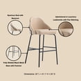 thumbnail image 4 of Barstool in Tan and Black, 4 of 5