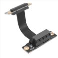 thumbnail image 2 of 3X Cable Vertical PCIE X1 Cable de Extensión PCIe 3.0 X1 una X1 de ÁNgulo Recto de 90 Grados Dual 8Gbps PCI Express 1X Tarjeta Vertical 5Cm, 2 of 5