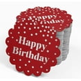 thumbnail image 4 of Inkdotpot Pack Of 100 Happy Birthday Favor Paper Tags Craft Real Silver Foil Hang Tags, 4 of 7