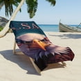 thumbnail image 2 of Tupukom Oversized Beach Towels 29.5"x59" Quick Dry Lightweight Multi-Purpose Sand-Free Beach Mat for Summer Festivals Cruise Essentials Lounge Chair Cover, 2 of 6