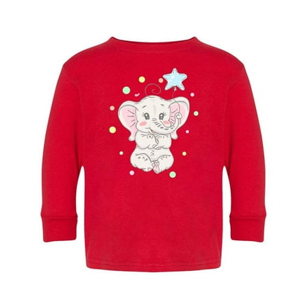 

Elephant With Star Balloon Long Sleeve Toddler -Image by Shutterstock 2 Toddler