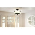 thumbnail image 2 of Quoizel Laborde 3-Light Ceiling Light in Matte Black, 2 of 7