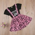 thumbnail image 2 of Seyurigaoka Kids Suit Set Girls Neck Short Sleeve T-Shirt+ Suspender Skirt, 2 of 9