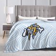 thumbnail image 4 of Norwich Sea Unicorns University Fleece Blanket, Very Soft Microfiber Flannel Blanket for Couch Warm and Cozy for All Seasons, 4 of 6