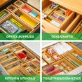 thumbnail image 2 of Set organizador de cajones Grow Forward Bamboo, 14 piezas, 2 of 9
