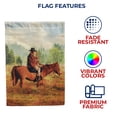 thumbnail image 5 of America Forever Cowboy Riding Horse Summer House Flag 28 x 40 inches Country Farm Animal American Horse Equestrian Double Sided Summer Seasonal Yard Outdoor Decorative Rustic Rodeo House Flag, 5 of 5
