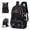 BLACK, variant on Large Capacity Lightweight Outdoor Travel Backpack with Shoe Compartment - Mountaineering, Camping and Hiking Bag, Durable Polyester, Adjustable Shoulder Straps, Multiple Pockets, Travel Backpacks