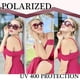 thumbnail image 2 of Gafas de sol Joopin Transparent Rose Red Oversized para mujer, 2 of 6